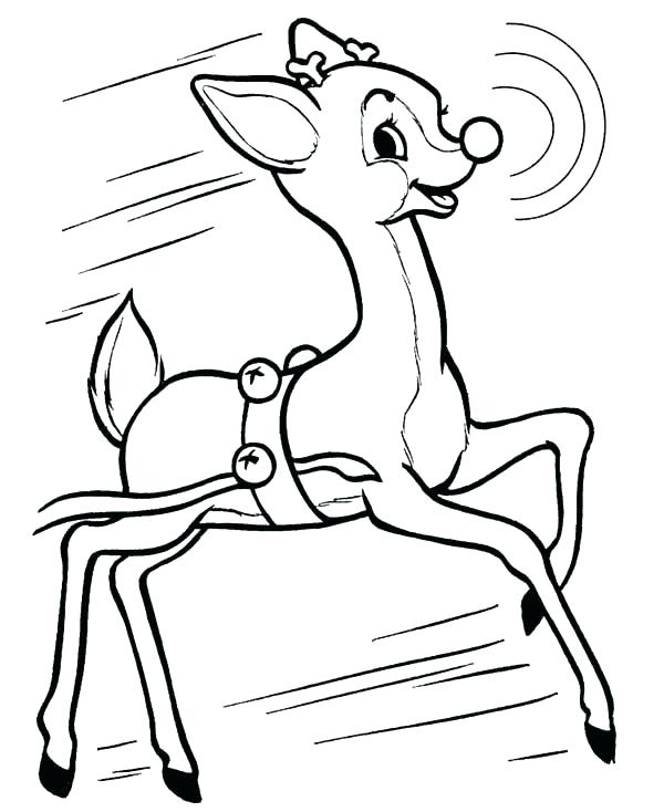 600x734 Free Reindeer Coloring Pages Reindeer Color Page Coloring Pages