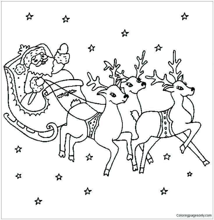 735x757 Rudolph The Red Nosed Reindeer Coloring Pages Coloring Pages