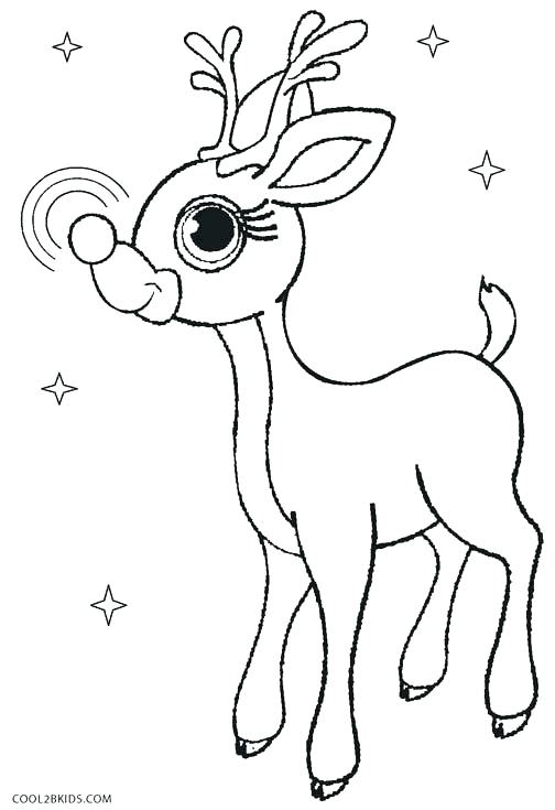 504x735 Coloring Pages Of Reindeer Food Reindeer Elf Print Coloring Pages