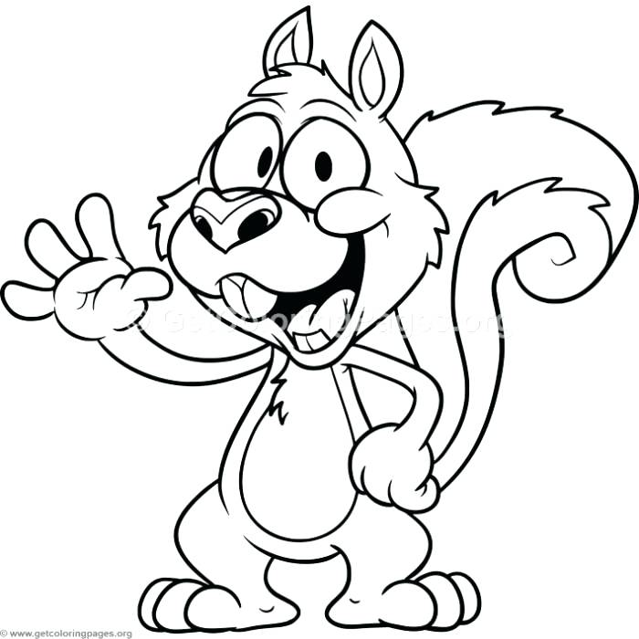 Squirrel Coloring Pages Funny Cartoon Squirrel Coloring Pages 700x700 Squirrel Coloring Pages Funny Cartoon Squirrel Coloring Pages