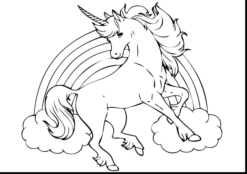 Unicorn Coloring Pages Printable 863x609 Unicorn Coloring Pages Printable