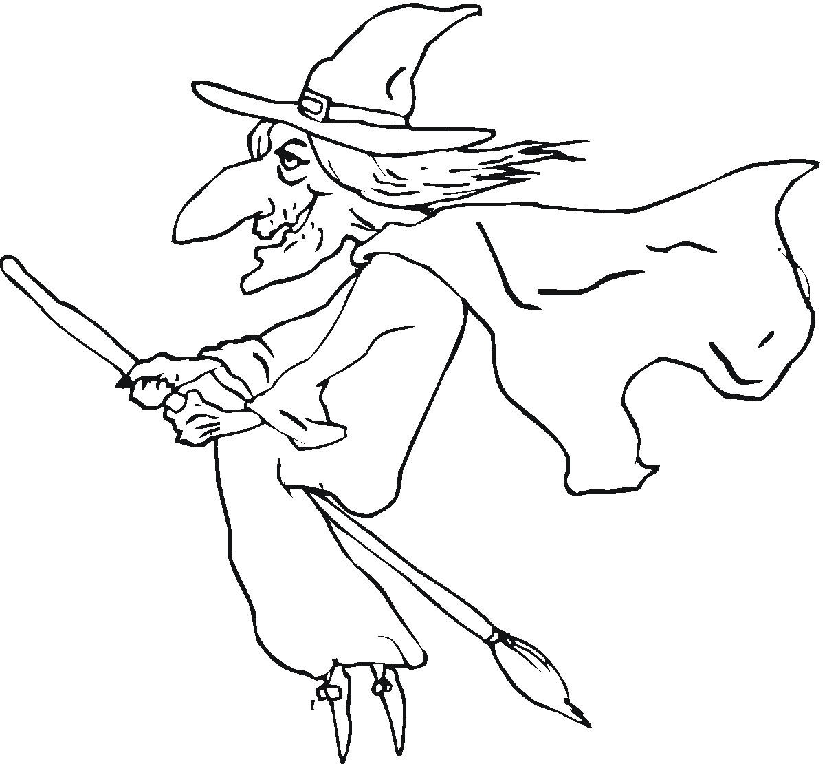Halloween Flying Witch Coloring Pages 1200x1110 Halloween Flying Witch Coloring Pages