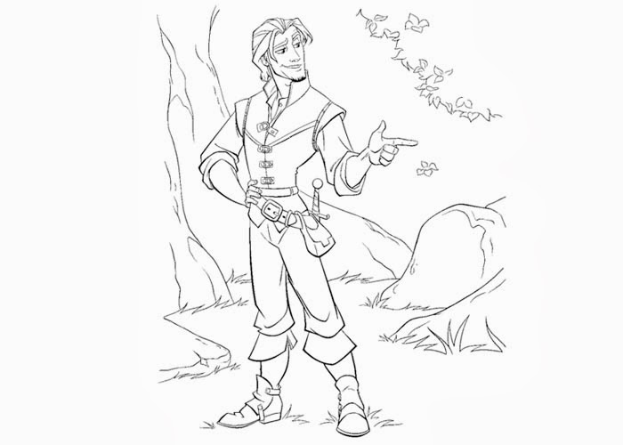 Flynn Rider Coloring Pages Free Coloring Pages And Coloring 700x500 Flynn Rider Coloring Pages Free Coloring Pages And Coloring
