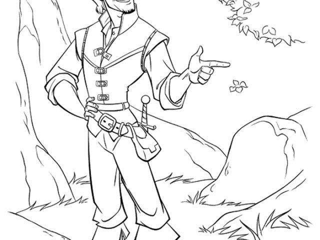 Flynn Ryder Coloring Page For Kids Free Coloring Pages For Kids 640x480 Flynn Ryder Coloring Page For Kids Free Coloring Pages For Kids