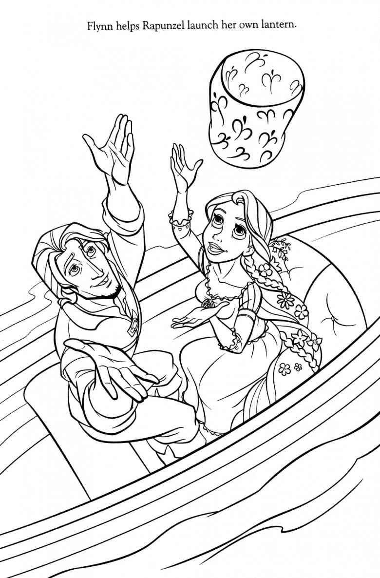 Successful Flynn Rider And Rapunzel Coloring P 780x1186 Successful Flynn Rider And Rapunzel Coloring P