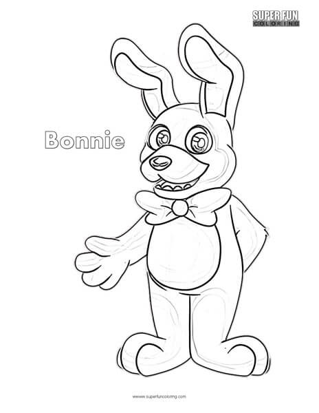 464x600 Bonnie Coloring Sheet