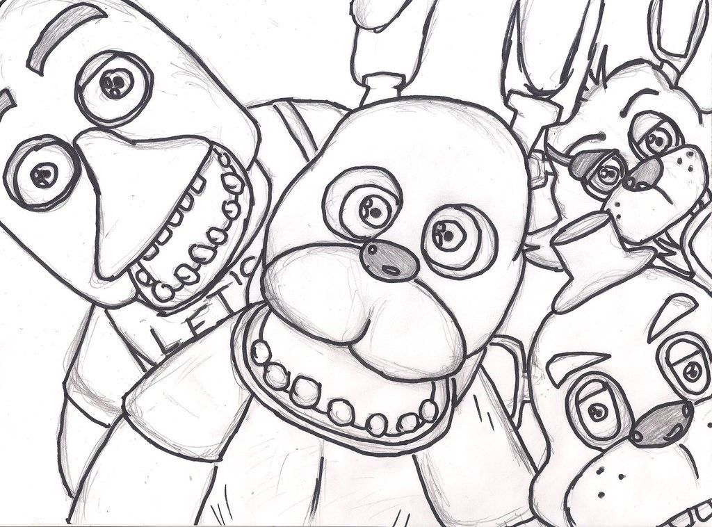 1024x758 Fnaf Coloring Pages Coloring Pages For Kids Fnaf World
