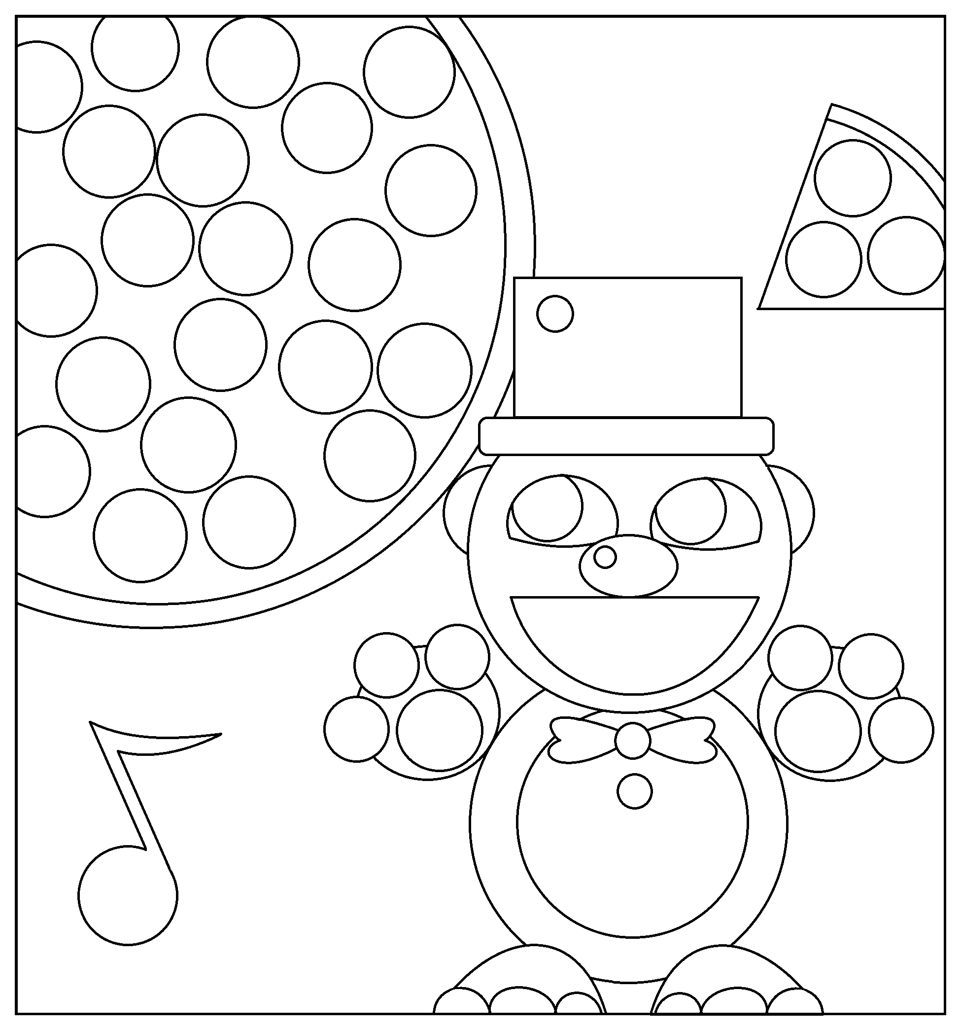1950x2089 Coloring Page Fnaf Fnaf Printable