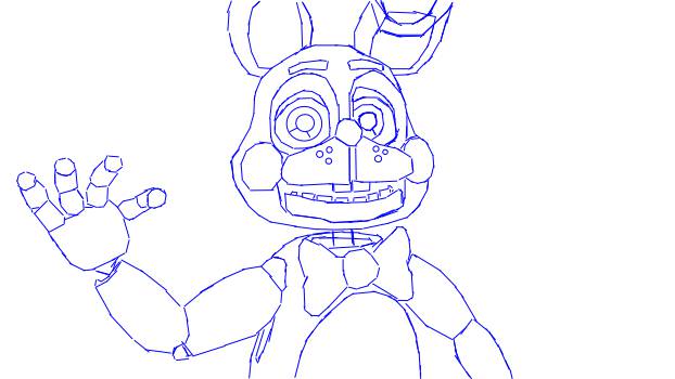 Toy Bonnie Coloring Page. By Janusek5 622x350 Toy Bonnie Coloring Page. By Janusek5