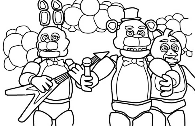 Modern Ideas Five Nights Freddy's Coloring Pages Five Nights 822x531 Modern Ideas Five Nights Freddy's Coloring Pages Five Nights