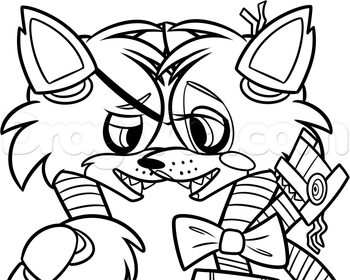 Fnaf Mangle Coloring Page New Unusual Pages All Characters 1229x982 Fnaf Mangle Coloring Page New Unusual Pages All Characters