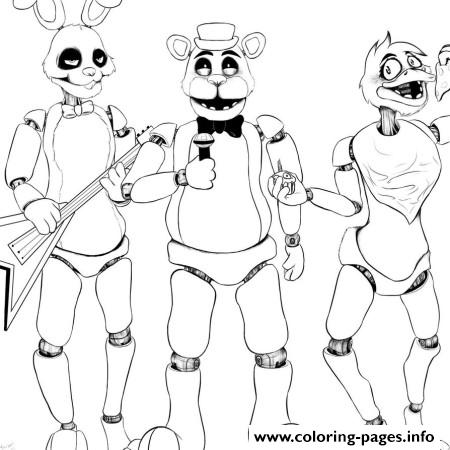 Five Nights At Freddys Fnaf 2 Singer Music Coloring Pages Printable 450x450 Five Nights At Freddys Fnaf 2 Singer Music Coloring Pages Printable
