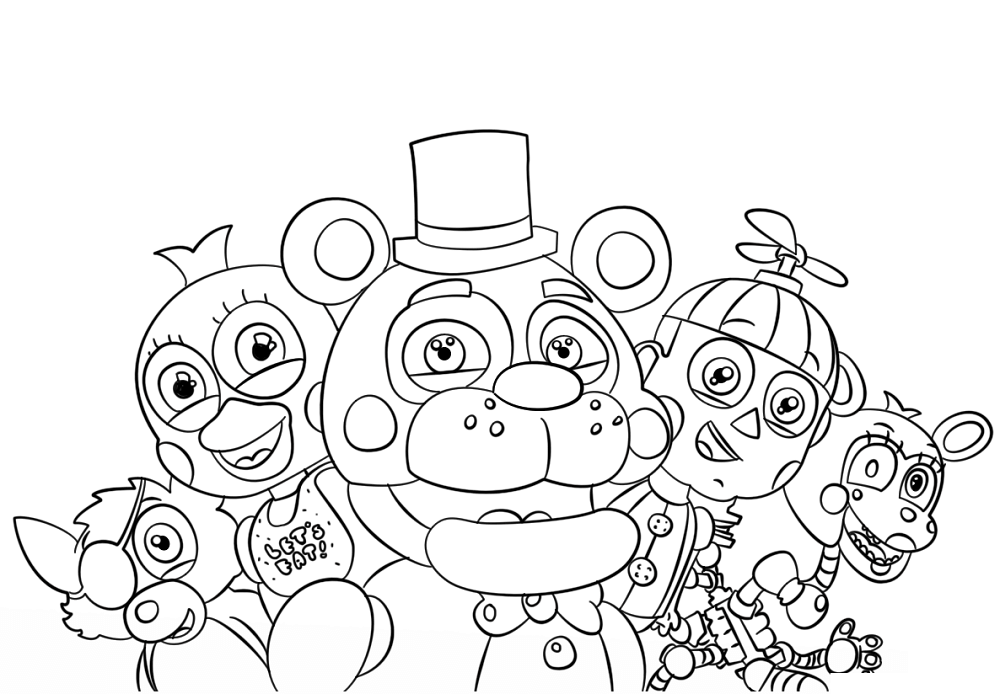 Astonishing Decoration Five Nights At Freddy S Coloring Pages Free 1000x694 Astonishing Decoration Five Nights At Freddy S Coloring Pages Free