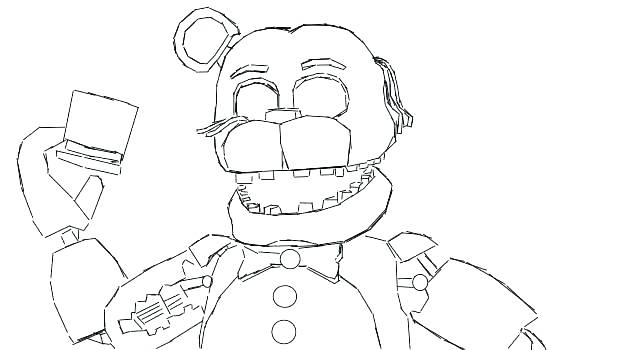 622x350 Fnaf Coloring Pages Mangle