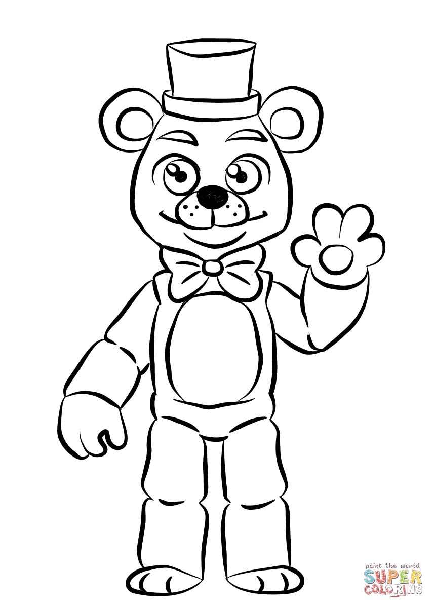Unique Fnaf Coloring Pages Golden Freddy Collection Free 857x1200 Unique Fnaf Coloring Pages Golden Freddy Collection Free