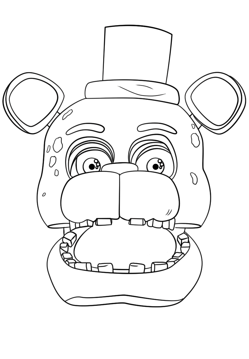 824x1186 Free Printable Five Nights At Freddy's Coloring Pages (Fnaf