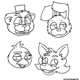 Print Five Nights At Freddys Fnaf Bonnie Foxy Mangle Coloring Fnaf 268x268 Print Five Nights At Freddys Fnaf Bonnie Foxy Mangle Coloring Fnaf