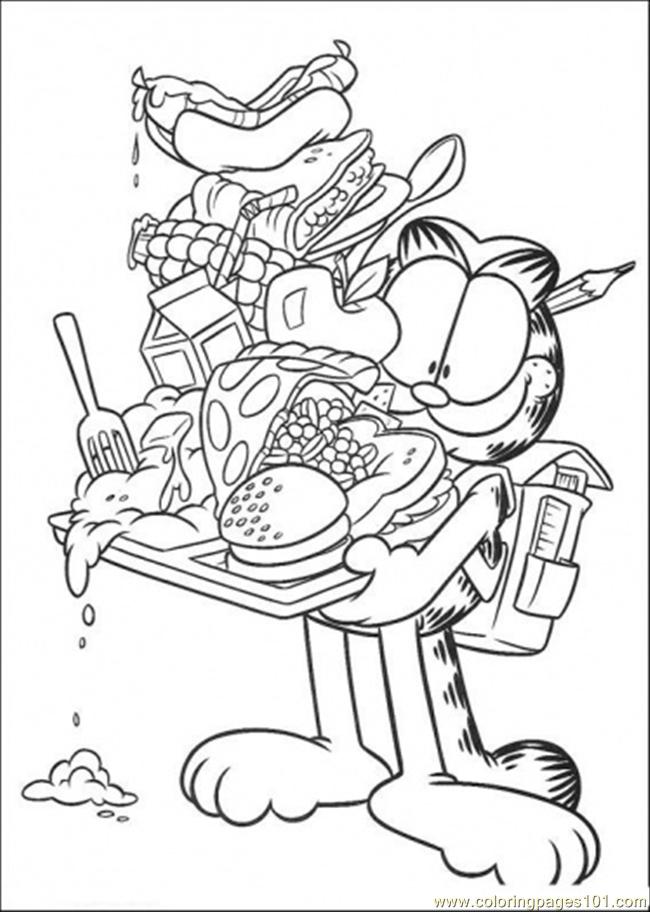 650x912 Full Of Food Coloring Page