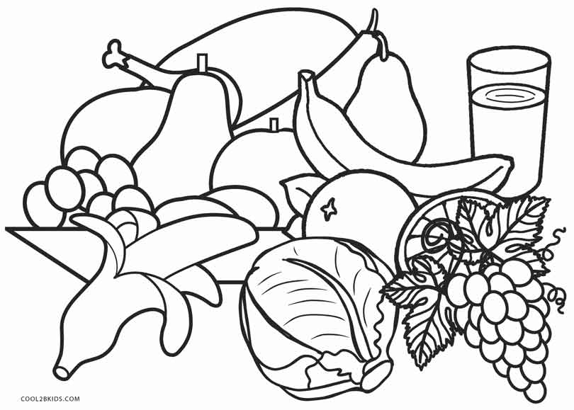 810x579 Coloring Pages Food Free Printable Food Coloring Pages For Kids