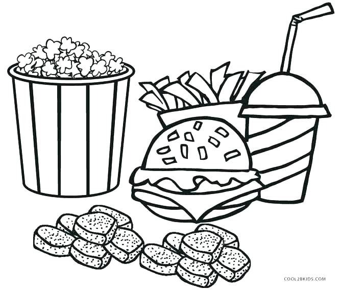 670x568 Food Coloring Page