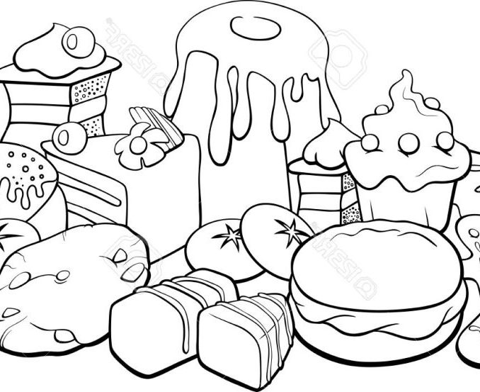Food Colouring Pages Food Coloring Book Coloring Pages Kids Free 678x553 Food Colouring Pages Food Coloring Book Coloring Pages Kids Free