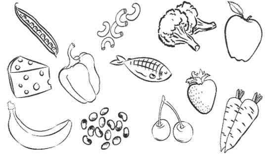 Healthy Food Coloring Pages Printable Healthy Simply Simple 550x319 Healthy Food Coloring Pages Printable Healthy Simply Simple