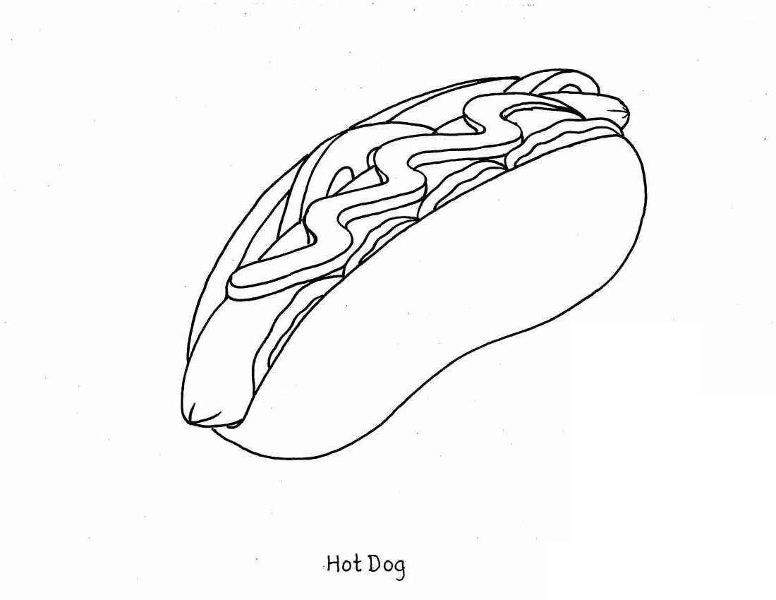 1100x850 Food Coloring Pages Printable