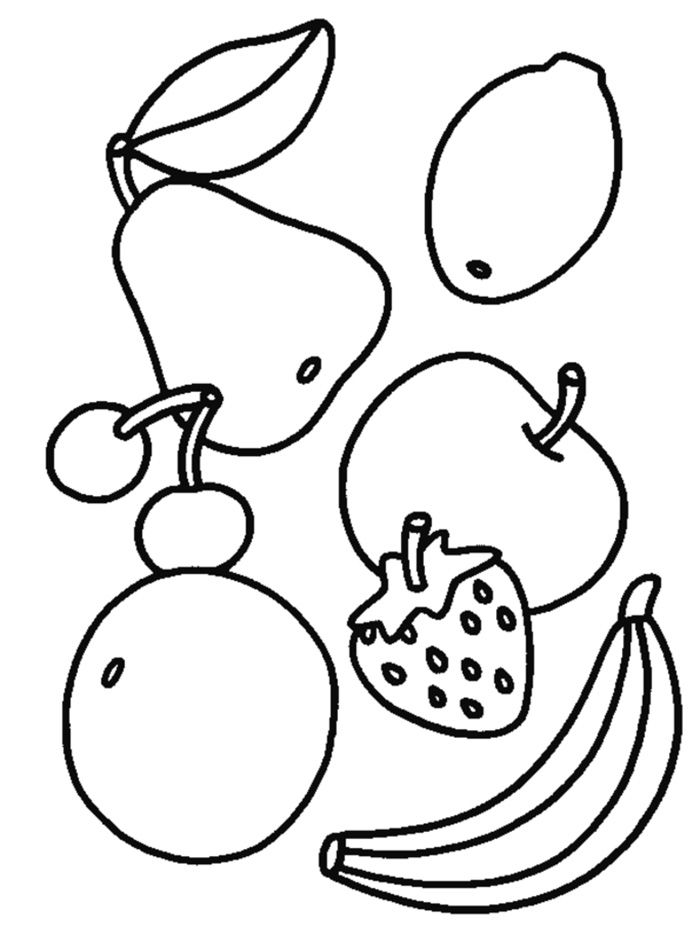 700x934 Fruits Coloring Pages Printable