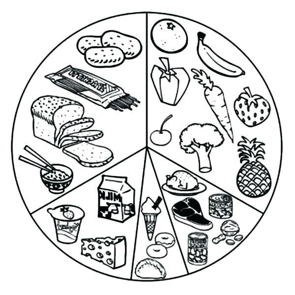 600x600 Healthy Eating Coloring Pages Healthy Food Coloring Page Healthy