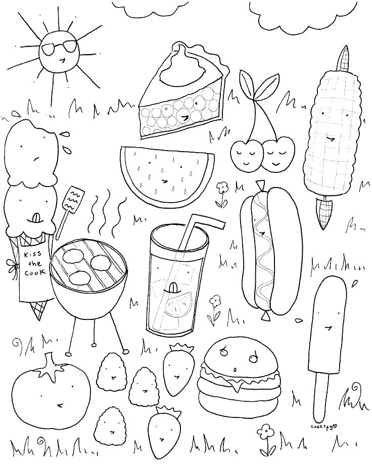 736x920 Free Food Coloring Pages To Print