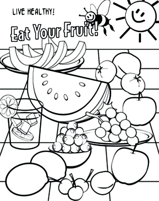 522x657 Food Coloring Pages Healthy Eating List Of Eating Healthy Food