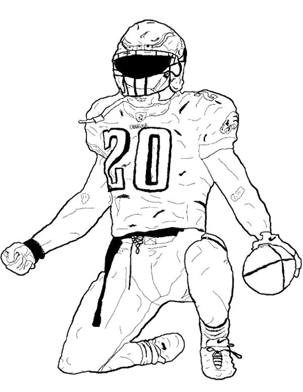 600x776 Football Player Bending The Foot Coloring Page Kids Coloring