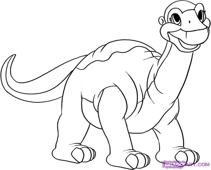 Land Before Time Little Foot Coloring Pages 843x680 Land Before Time Little Foot Coloring Pages