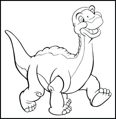 Little Foot Coloring Pages Land Before Time Coloring Pages Land 372x382 Little Foot Coloring Pages Land Before Time Coloring Pages Land
