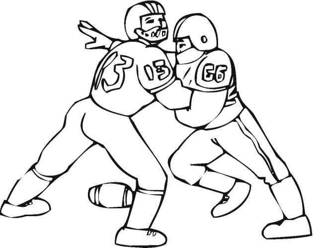 American Football 2 Coloring Page 630x499 American Football 2 Coloring Page