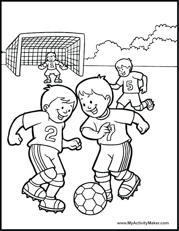 Football Coloring Pages For Kids Printable