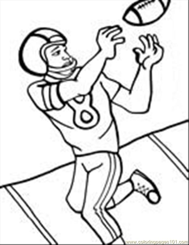 650x841 Football Player Coloring Page Printable