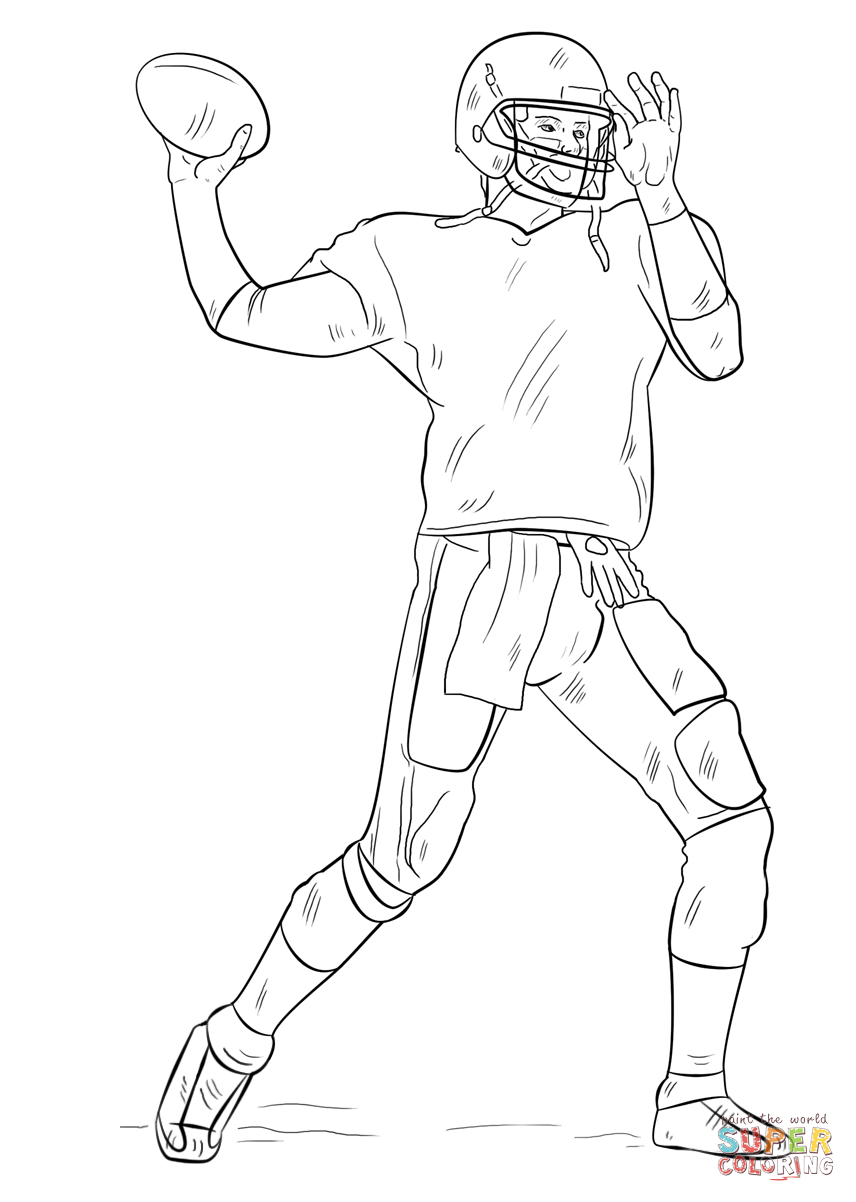 Football Player Coloring Page Free Printable Coloring Pages 856x1202 Football Player Coloring Page Free Printable Coloring Pages