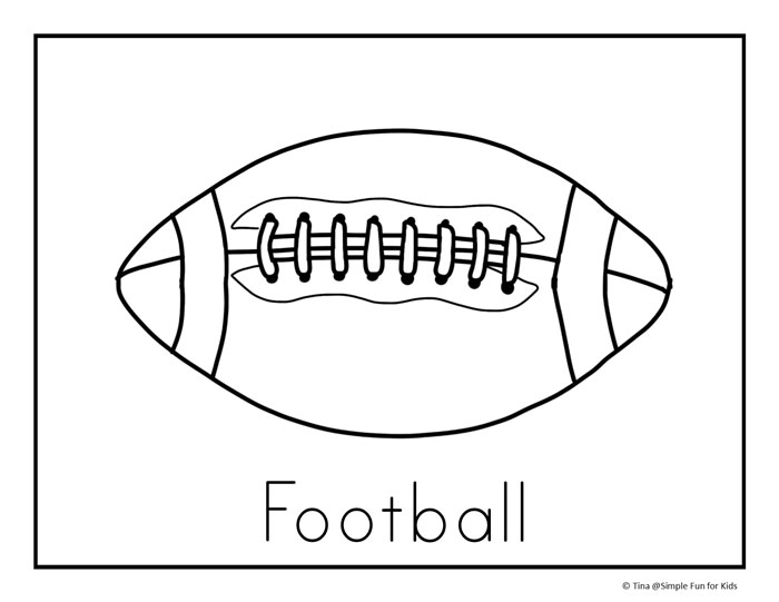 Modern Design Football Coloring Page Pages Simple Fun For Kids 700x541 Modern Design Football Coloring Page Pages Simple Fun For Kids