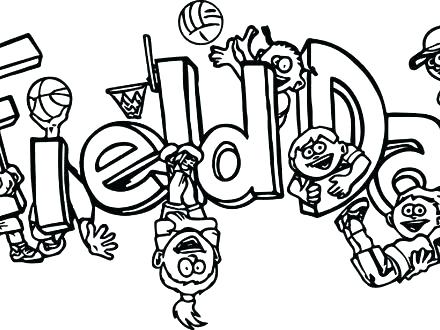 Football Field Coloring Pages Field Day Coloring Sheet Days 440x330 Football Field Coloring Pages Field Day Coloring Sheet Days