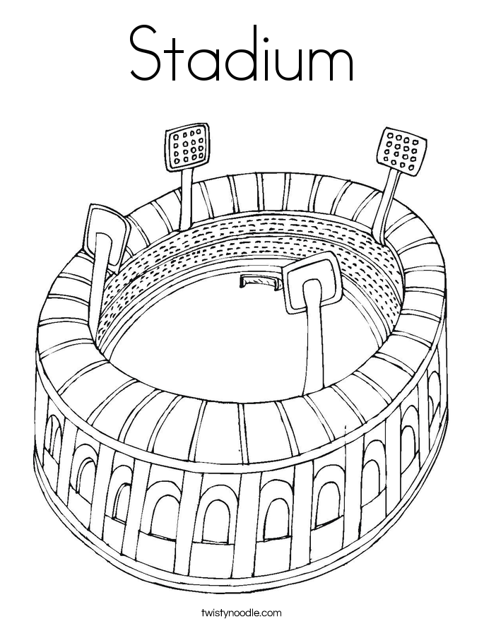Stadium Coloring Page 685x886 Stadium Coloring Page