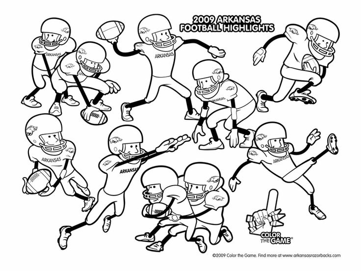 Football Game Coloring Page