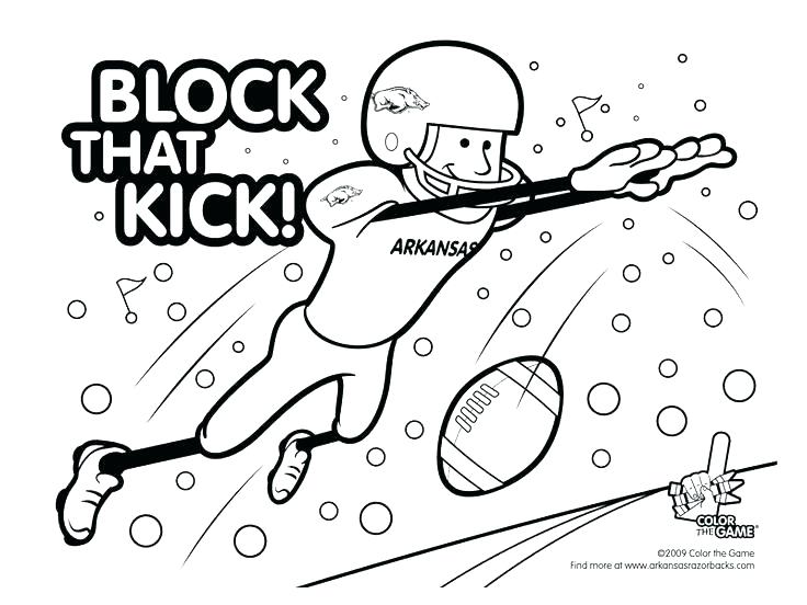 736x552 Football Field Coloring Page