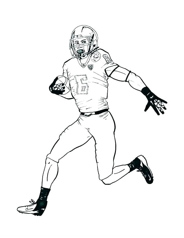 600x776 Free Nfl Coloring Pages