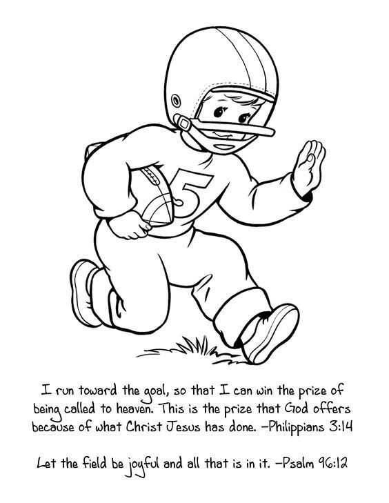 Football Coloring Pages Amp Sheets For Kids Sunday School And Joyful 564x729 Football Coloring Pages Amp Sheets For Kids Sunday School And Joyful