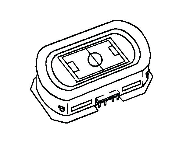 Football Field Goal Coloring Page Stadium 600x470 Football Field Goal Coloring Page Stadium