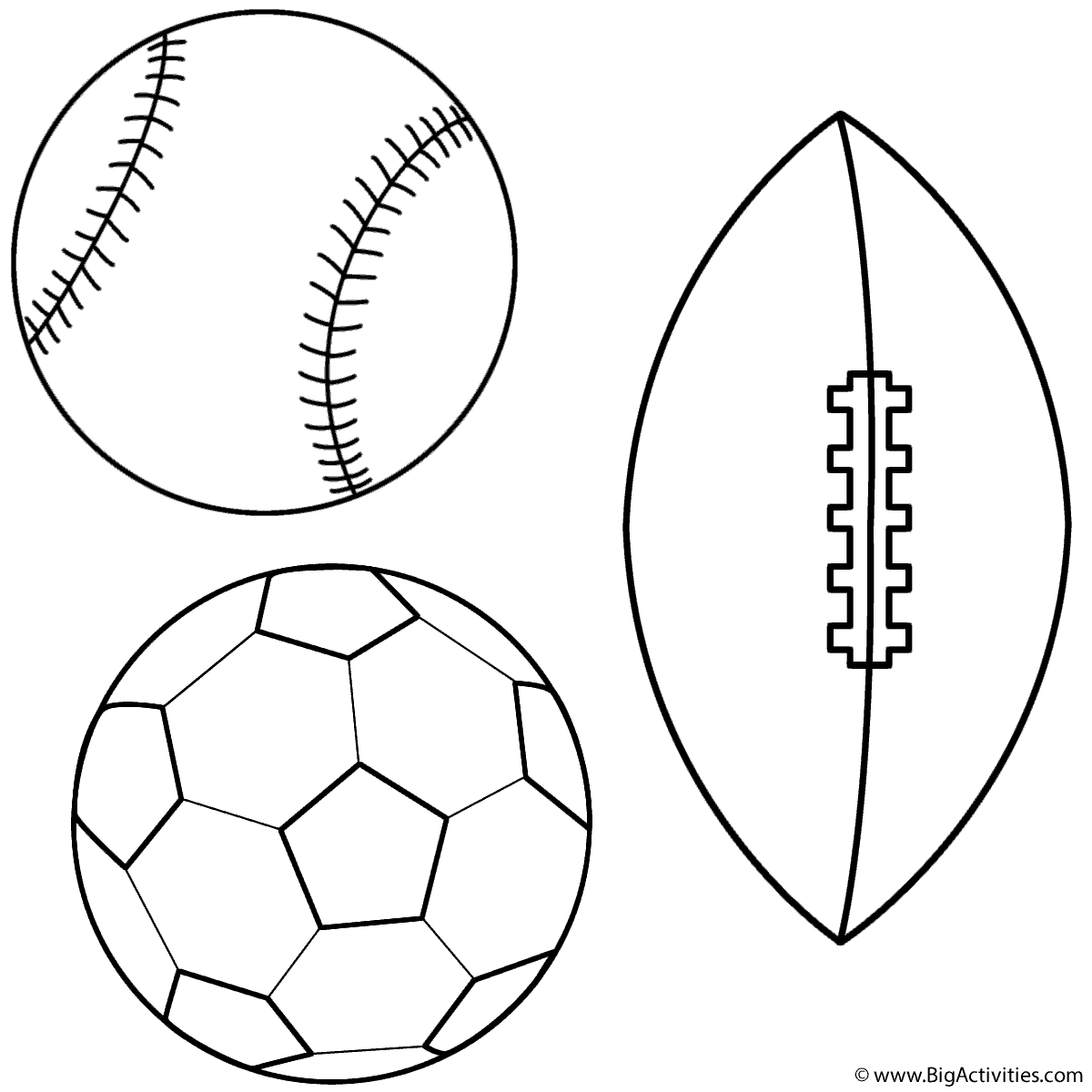 Baseball, Soccer Ball And Football 1200x1200 Baseball, Soccer Ball And Football