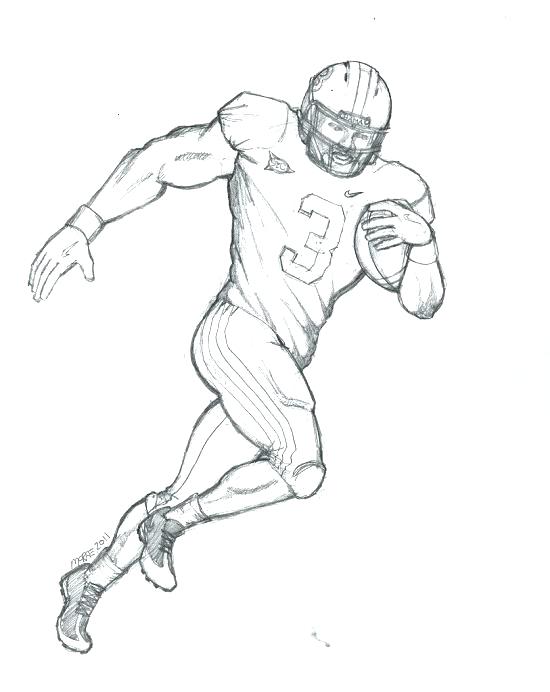 550x692 Cartoon Football Player Coloring Pages Packers Coloring Pages