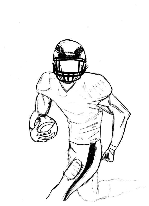 600x826 Portfolio Coloring Pages Of Football Players