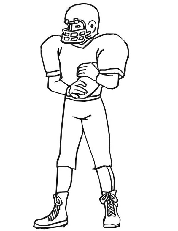 600x777 Top 10 Football Player Coloring Pages For Kids